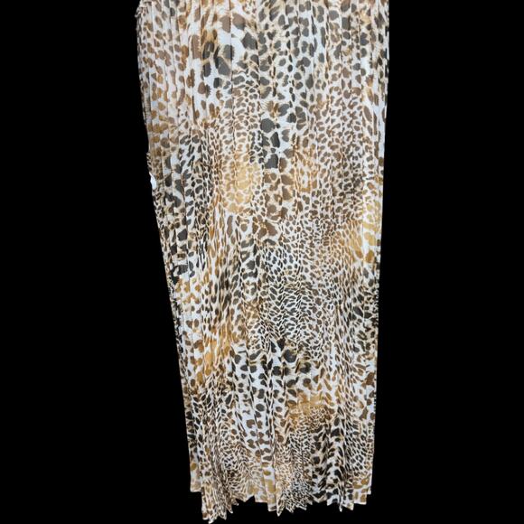 ANTTHONY Originals 1X Leopard Print Chiffon Dress Lined RN83299 Pullover Style - Picture 4 of 15